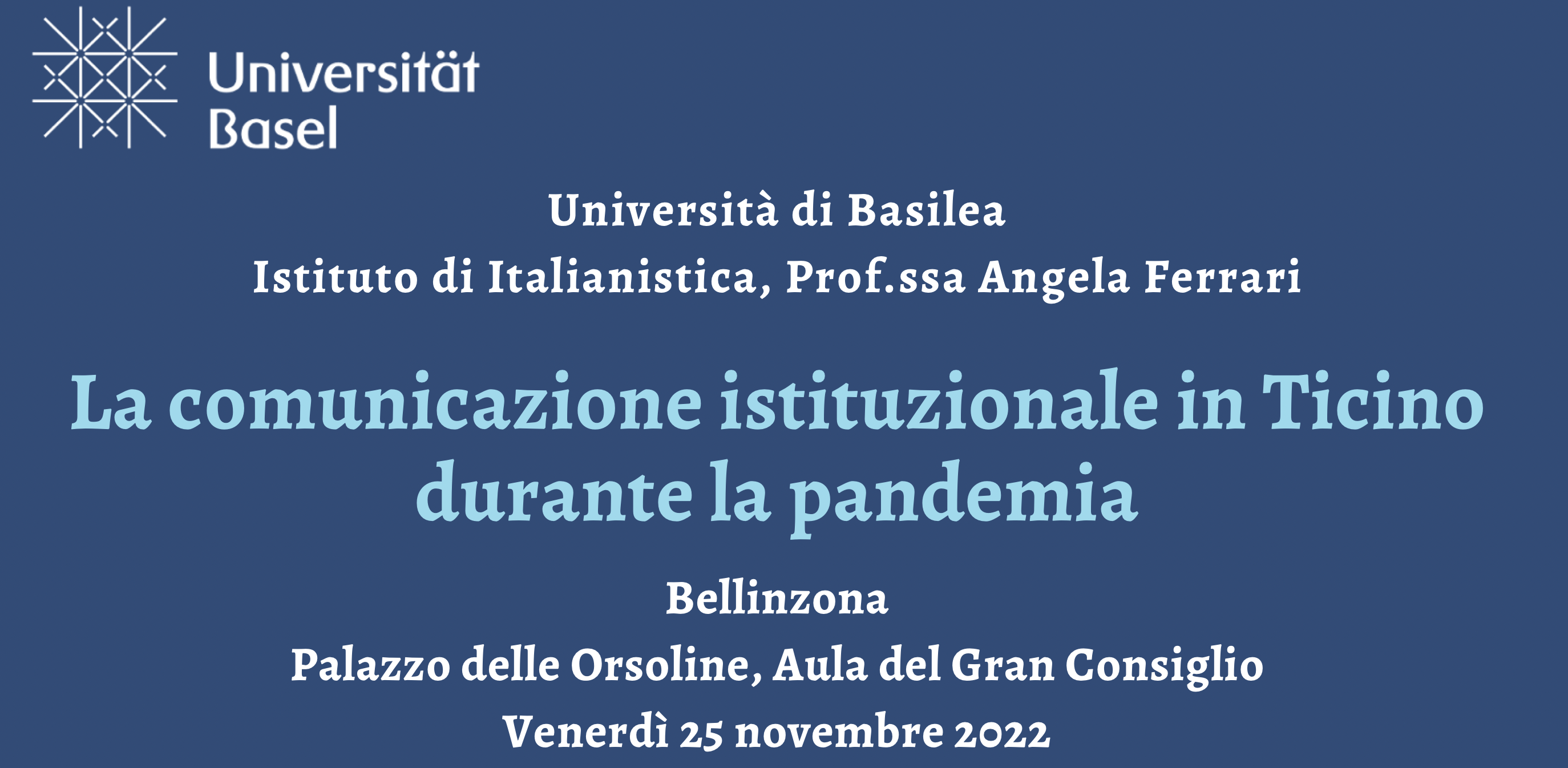La comunicazione istituzionale in Ticino durante la pandemia